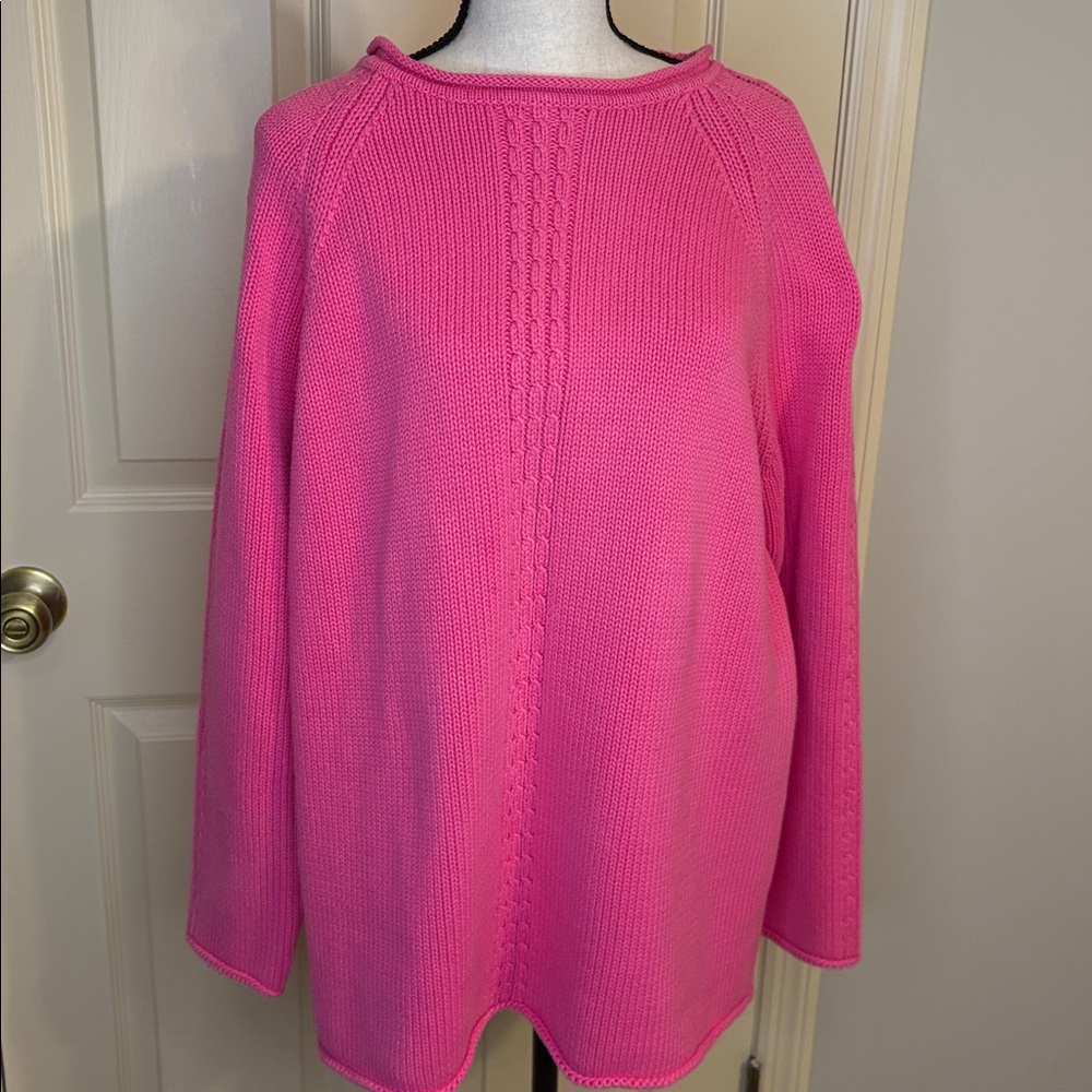 90s P&S Pure & Simple Cable 100% Cotton Sweater size M Vintage